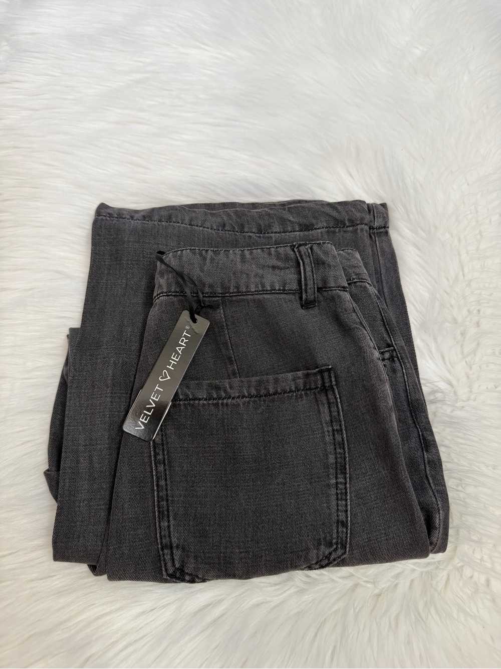 Velvet Heart Charcoal Black Pants Sz 27
